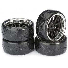 Pneus Drift LP 1/10 "9 Spoke / Profile A" (4) Pneus Drift LP 1/10 "9 Spoke / Profile A" (4)-2510044