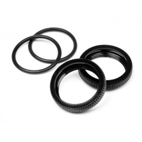Big Bore Shock Spring Adjust Nut (Black/2pcs) Big Bore Shock Spring Adjust Nut (Black/2pcs)
