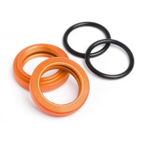 SHOCK ADJUSTER NUT 20mm (ORANGE/2pcs) SHOCK ADJUSTER NUT 20mm (ORANGE/2pcs)