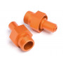 24mm FRONT HEX HUB (ORANGE/2pcs)