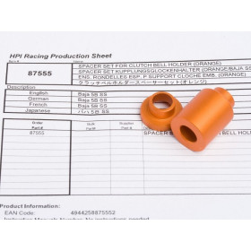 SPACER SET FOR CLUTCH BELL HOLDER (ORANGE) SPACER SET FOR CLUTCH BELL HOLDER (ORANGE)