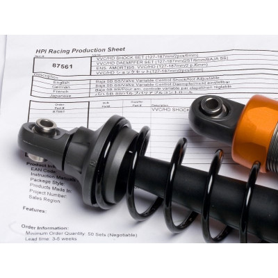 VVC/HD SHOCK SET (127-187mm/2pcs/6mm)