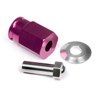 ALUMINUM WIDE HEX HUB 12x24mm (PURPLE)