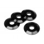 ALUMINUM WASHER 4x14x1.5mm (BLACK/4pcs)