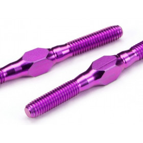 TITANIUM TURNBUCKLE M3x34mm (2pcs/PURPLE) TITANIUM TURNBUCKLE M3x34mm (2pcs/PURPLE)