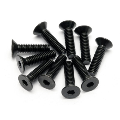 FLAT HEAD SCREW M4x15mm (HEX SOCKET/10pcs)