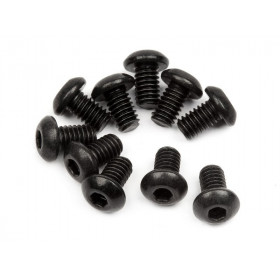 BUTTON HEAD SCREW M2.5x4mm (HEX SOCKET/10pcs) BUTTON HEAD SCREW M2.5x4mm (HEX SOCKET/10pcs)
