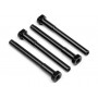 LIGHTWEIGHT ALUMINIUM DIFF MOUNT SHAFT (4 PCS)