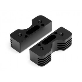 CNC Engine Cooling Mount Set Trophy Series (Black) CNC Engine Cooling Mount Set Trophy Series (Black)