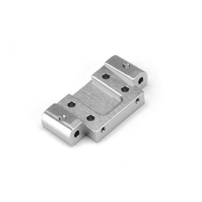 ALUMINUM FRONT SUSPENSION ARM MOUNT (5 DEG/SILVER)