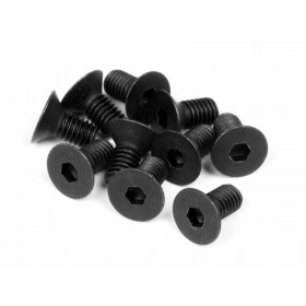 FLAT HEAD SCREW M3x6mm (HEX SOCKET/10pcs) FLAT HEAD SCREW M3x6mm (HEX SOCKET/10pcs)