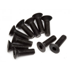 FLAT HEAD SCREW M3x10mm (HEX SOCKET/10pcs) FLAT HEAD SCREW M3x10mm (HEX SOCKET/10pcs)