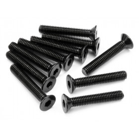 FLAT HEAD SCREW M3x18mm (HEX SOCKET/10pcs) FLAT HEAD SCREW M3x18mm (HEX SOCKET/10pcs)