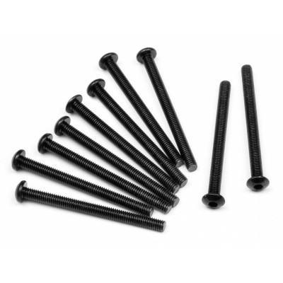 BUTTON HEAD SCREW M3x35mm (HEX SOCKET/10pcs)