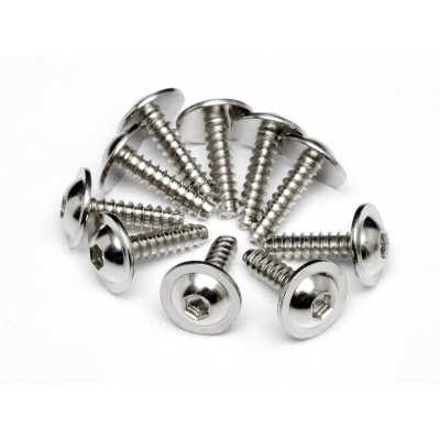 TP. FLANGED SCREW M2.6x10mm (HEX SOCKET/10pcs)