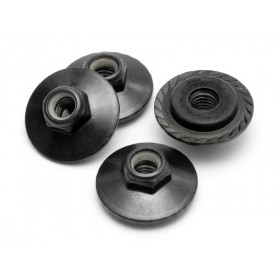 FLANGED LOCK NUT M5x8mm (BLACK/4pcs) FLANGED LOCK NUT M5x8mm (BLACK/4pcs)