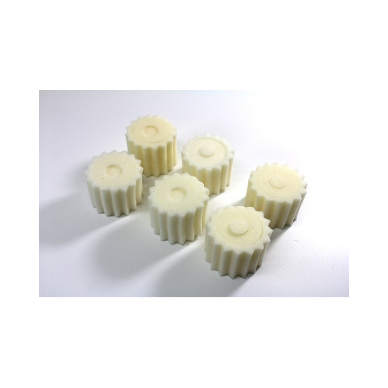 Kit espumas filtro ar 1/8 TT (6) Kit espumas filtro ar 1/8 TT (6)