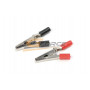 Aligator clip medium, Red & Black (1set)