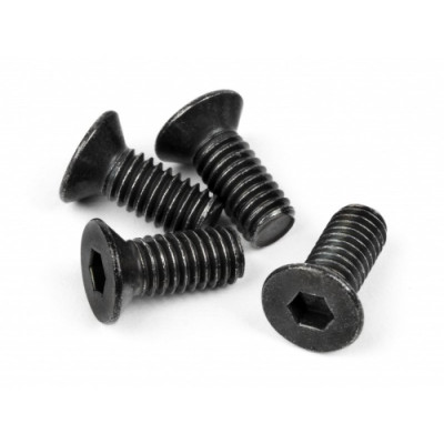 FLAT HEAD SCREW M4x10mm (HEX SOCKET/THIN TYPE/4pcs)