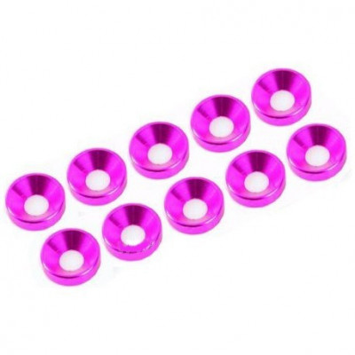 Washer M3 "Purple" for countersunk screws, Aluminium (10pcs)