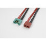 Conversion lead MPX Male - Deans Female, silicon wire 14AWG