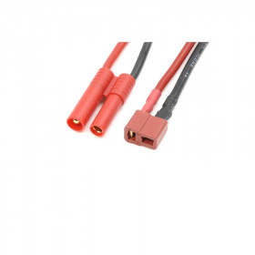 Conversion 4mm gold connector - Deans male, silicon wire 14A Conversion 4mm gold connector - Deans male, silicon wire 14A