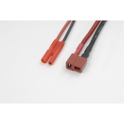 Conversion 2mm gold connector - Deans male, silicon wire 20A