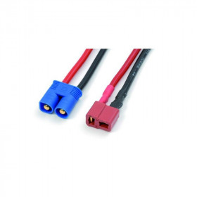 Conversion lead E-Flite male - Deans male, silicon wire 14AW Conversion lead E-Flite male - Deans male, silicon wire 14AW