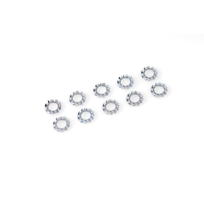 Locking washer, M4, Galvanized Steel (10pcs)