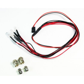 LED set white/red with aluminum holder LED set white/red with aluminum holder