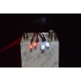 LED set white/red with aluminum holder