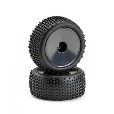 Wheel Set Buggy Disc "Offroad" rear Black (2) 1:10