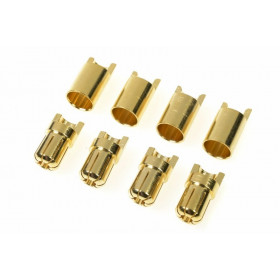 Connector - 6.5mm - Gold Plated - Male + Female - 4 pairs Connector - 6.5mm - Gold Plated - Male + Female - 4 pairs