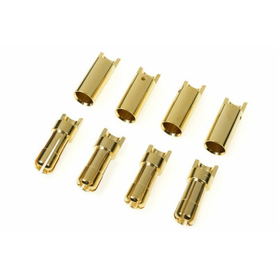 Connector - 5.5mm - Gold Plated - Male + Female - 4 pairs