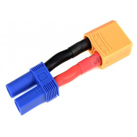 Power Adapter Lead - EC-5 Socket XT-90 Plug - 10AWG Silicone Power Adapter Lead - EC-5 Socket XT-90 Plug - 10AWG Silicone