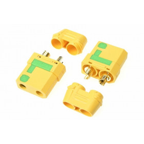 Connector - XT-90S - Anti Spark - w/ Cap - Gold Plated - Male - 2 pcs Connector - XT-90S - Anti Spark - w/ Cap - Gold Plated - Male - 2 pcs