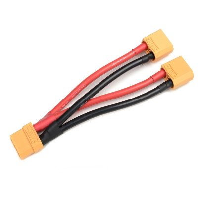 Power Y-Lead Parallel XT-90 - 10AWG Silicone Wire 12cm 1pc