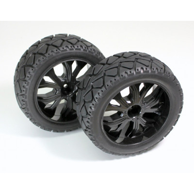 Truggy Tires 1:10 on-road front black (2)