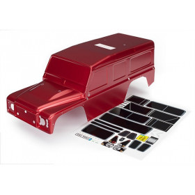 Body, Land Rover Defender, red (painted)/ decals Body, Land Rover Defender, red (painted)/ decals