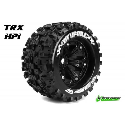 MT-UPHILL - 1-8 Monster Truck Tire Set - Mounted - Medium -
