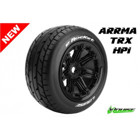 ST-ROCKET 1:8 Stadium Truck Tire Set Mounted Sport Black 3.8 ST-ROCKET 1:8 Stadium Truck Tire Set Mounted Sport Black 3.8