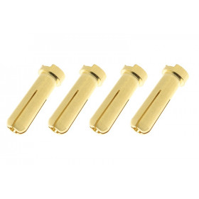 Connector 5.0mm Gold Plated 90 Deg Male - 4 pcs Connector 5.0mm Gold Plated 90 Deg Male - 4 pcs
