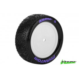 E-PHANTOM 1:10 Buggy Tire Set Mounted Super Soft White Rimsr E-PHANTOM 1:10 Buggy Tire Set Mounted Super Soft White Rimsr