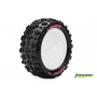 E-SPIDER 1:10 Buggy Tire Set Mounted Soft White Rims Kyoshor