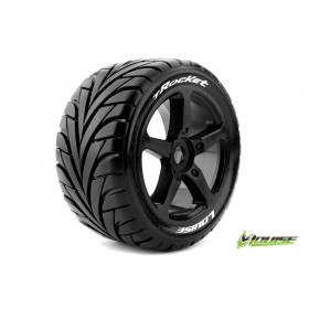 T-ROCKET 1:8 Truggy Tire Set Mounted Soft Black Spoke Rims T-ROCKET 1:8 Truggy Tire Set Mounted Soft Black Spoke Rims