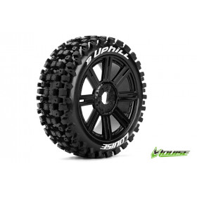 B-UPHILL 1:8 Buggy Tire Set Mounted Soft Black Spoke Rims B-UPHILL 1:8 Buggy Tire Set Mounted Soft Black Spoke Rims