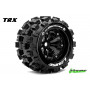 MT-MCROSS 1:8 Monster Truck Tire Set Mounted Medium Black