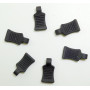 Rubber Pin Grip - Black (6)