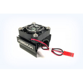 Metal Top Heatsink With Fan For 1:8 Up To Ø40mm , Black Metal Top Heatsink With Fan For 1:8 Up To Ø40mm , Black