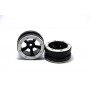 Beadlock Wheels PT-Safari Black/Silver 1.9 (2 pcs)